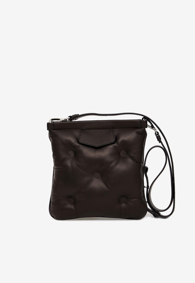 Maison Margiela Glam Slam Quilted Leather Flat Shoulder Bag Black SB1WG0005-P4300-T8013