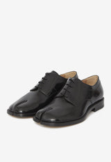 Maison Margiela Tabi Brushed Leather Lace-Up Shoes Black S97WQ0052-P3827-H8396