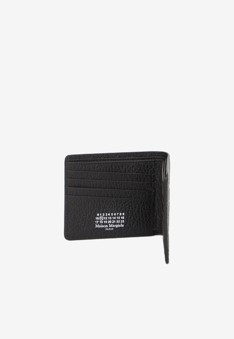 Maison Margiela Four Stitches Bi-Fold Leather Wallet Black SA1UI0016-P4455-T8013