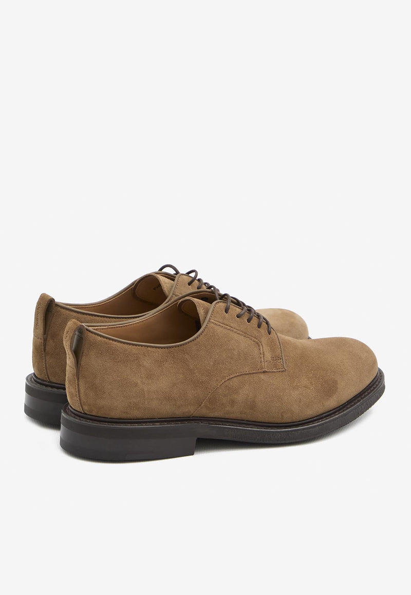 Church's Pentire 2.0 Suede Derby Shoes Brown EEC425--FOADV