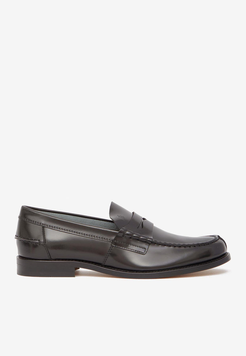 Tod's Logo Leather Penny Loafers Black XXM26C0CO50-AKT-B999