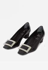 Roger Vivier Belle Vivier 45 Patent Leather Pumps Black RVW00600920-D1P-B999