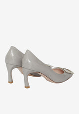 Roger Vivier Trompette 70 Patent Leather Pumps Gray RVW40015280-D1P-B206