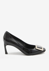 Roger Vivier Trompette 70 Patent Leather Pumps Black RVW40015280-D1P-B999