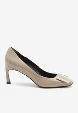 Roger Vivier Trompette 70 Patent Leather Pumps Beige RVW40015280-D1P-C415