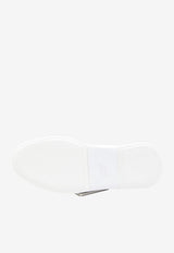 Roger Vivier Viv' Skate Leather Low-Top Sneakers White RVW54226150-LXQ-B001