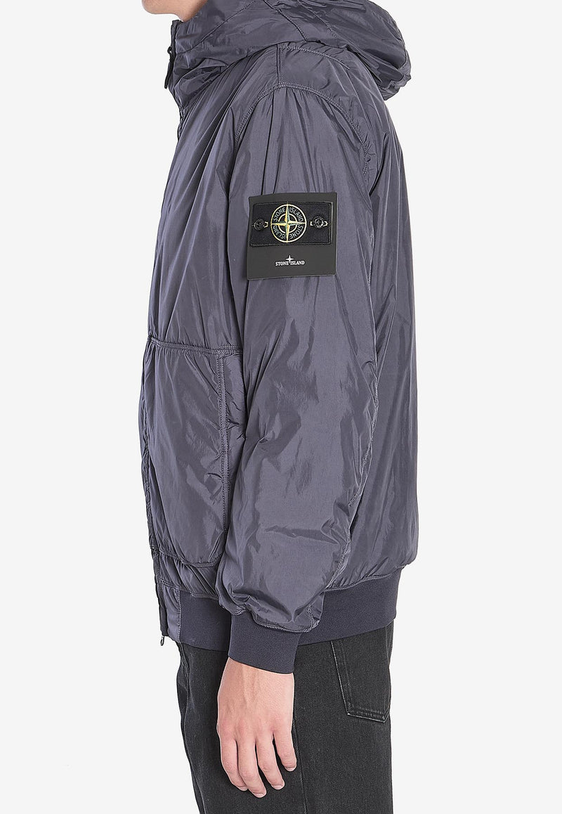 Stone Island Crinkle Reps Nylon Windbreaker Jacket  Blue K2S154100013-S0A23-V0026
