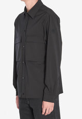 Moncler Long-Sleeved Button-Up Shirt Black K20912F00002-598PM-999