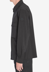Moncler Long-Sleeved Button-Up Shirt Black K20912F00002-598PM-999