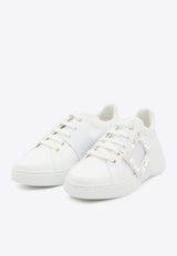 Roger Vivier Viv' Skate Low-Top Sneakers White RVW54229110-LXQ-B001