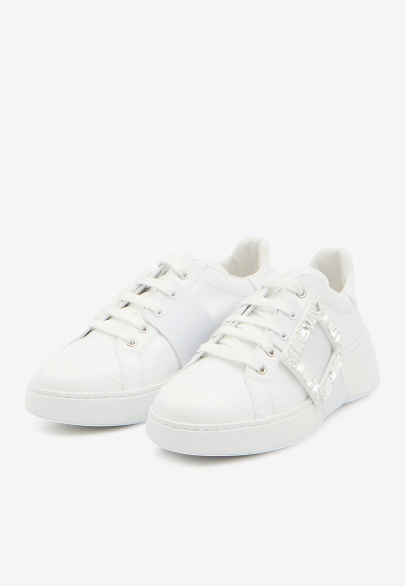 Roger Vivier Viv' Skate Low-Top Sneakers White RVW54229110-LXQ-B001