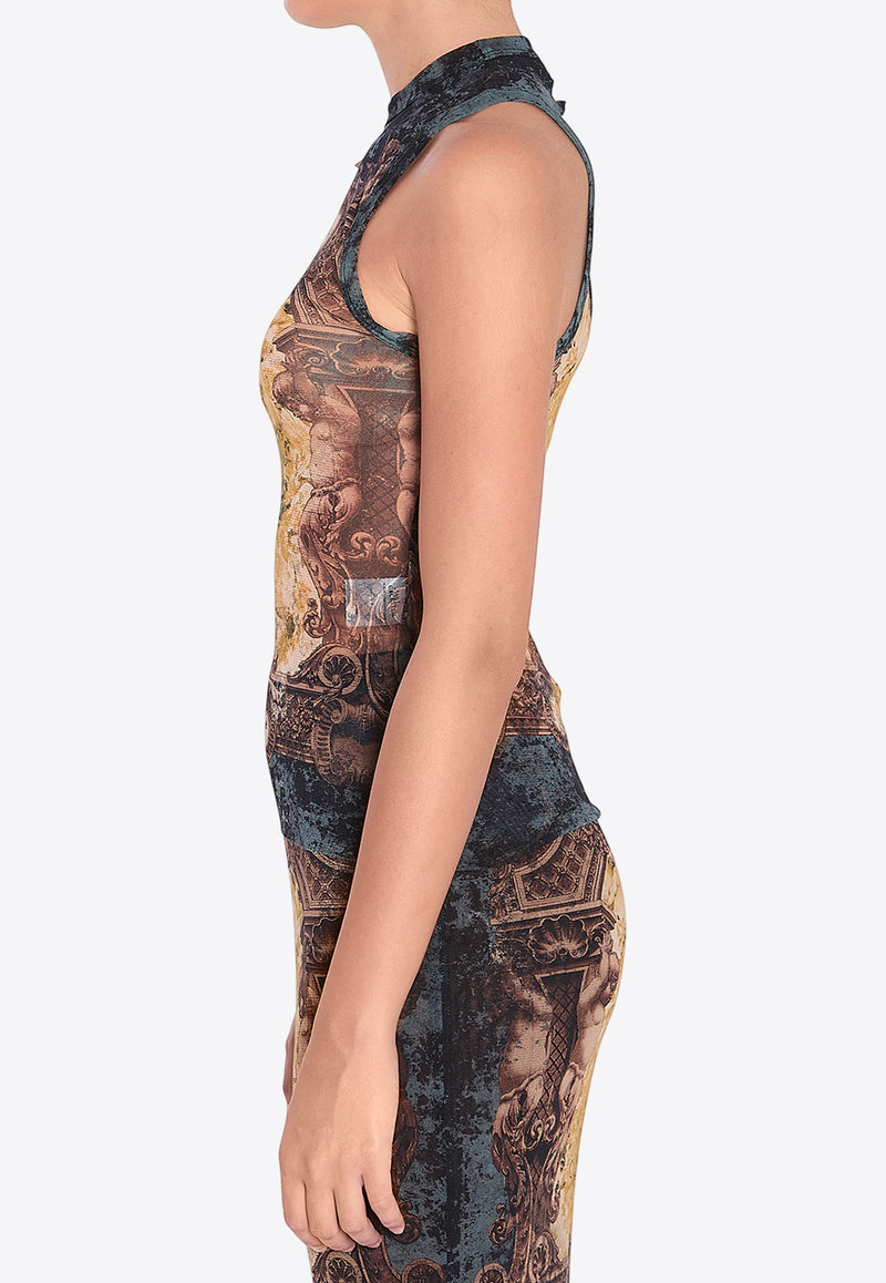 Jean Paul Gaultier Medallion Tank Top   Multicolor W-TO304-M006P-005740