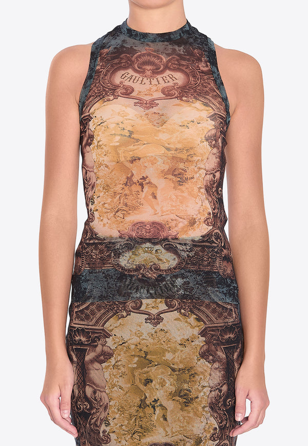 Jean Paul Gaultier Medallion Tank Top   Multicolor W-TO304-M006P-005740