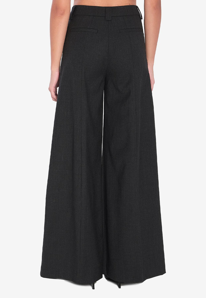 TheLatest Alma Wool Flare Pants Gray 3101W0206-ABTPB-T0037