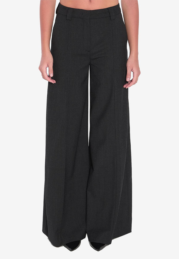 TheLatest Alma Wool Flare Pants Gray 3101W0206-ABTPB-T0037
