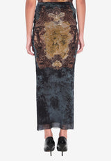 Jean Paul Gaultier Medallion Midi Skirt Multicolor W-SK005-M006P-005740
