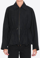 Loewe Zip-Up Drawstring Jacket Black S359Y02XEB--1100