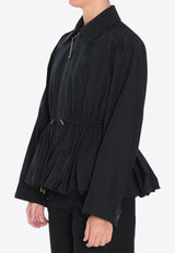 Loewe Zip-Up Drawstring Jacket Black S359Y02XEB--1100