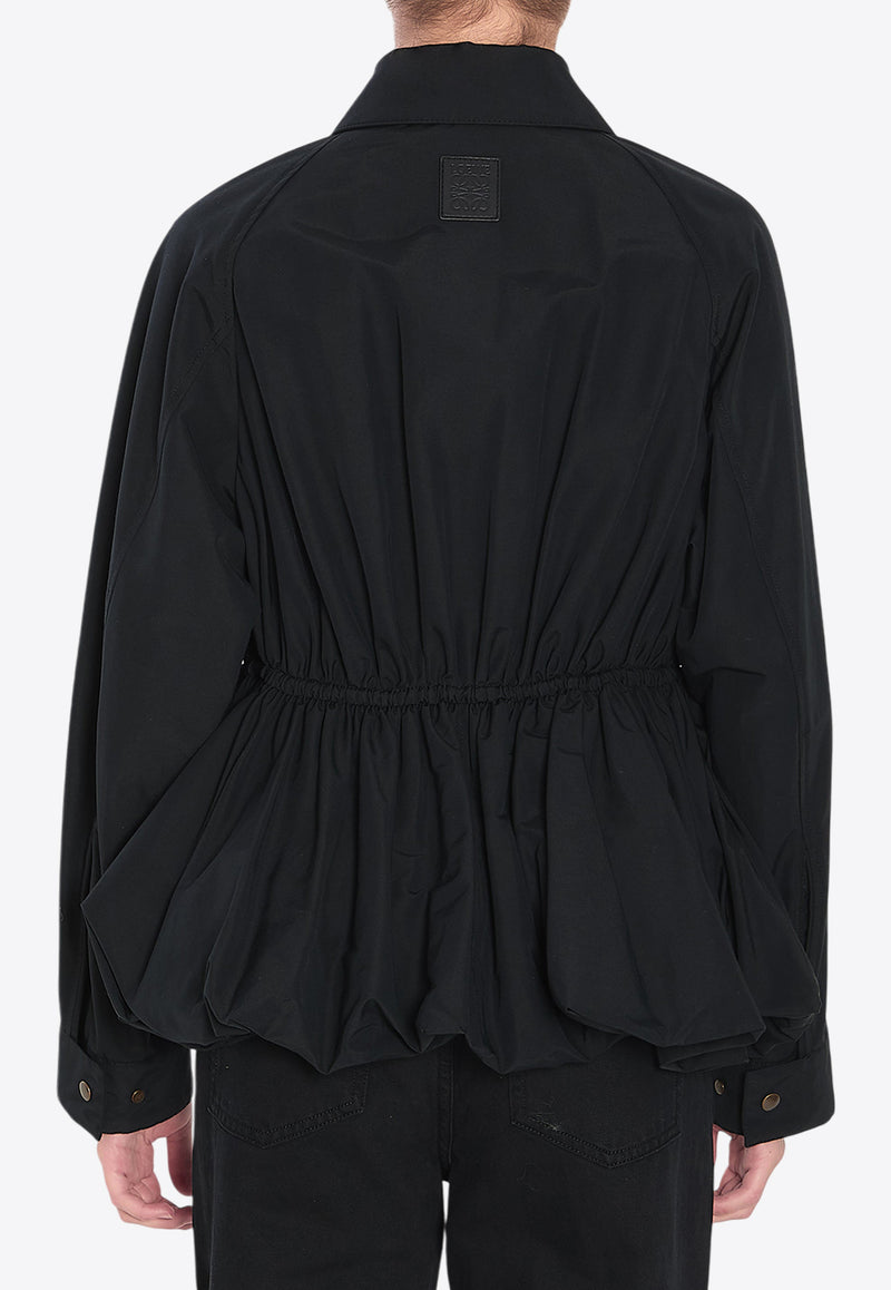 Loewe Zip-Up Drawstring Jacket Black S359Y02XEB--1100