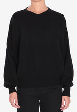 Khaite Wolfe V-neck Cashmere Sweater Black 8894650--200
