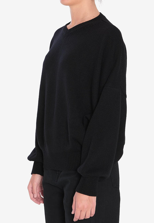 Khaite Wolfe V-neck Cashmere Sweater Black 8894650--200