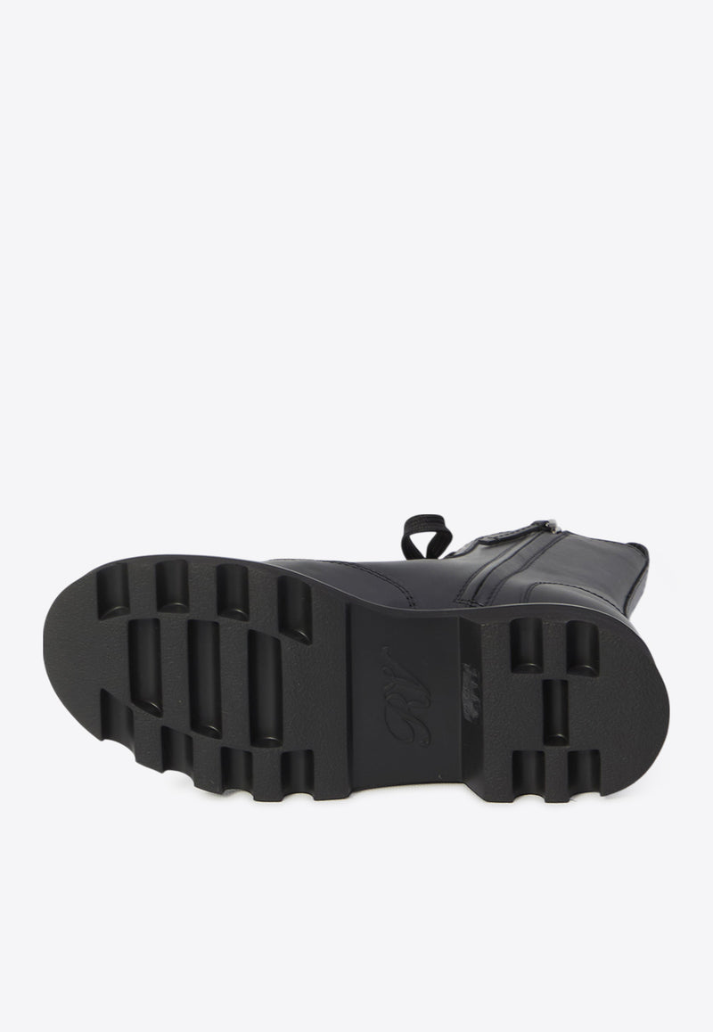 Roger Vivier Viv' Rangers Combat Boots  Black RVW78442760-TTQ-B999