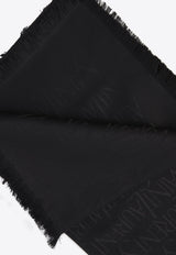 Saint Laurent Large Square Scarf  Black 737930-3YN21-1000