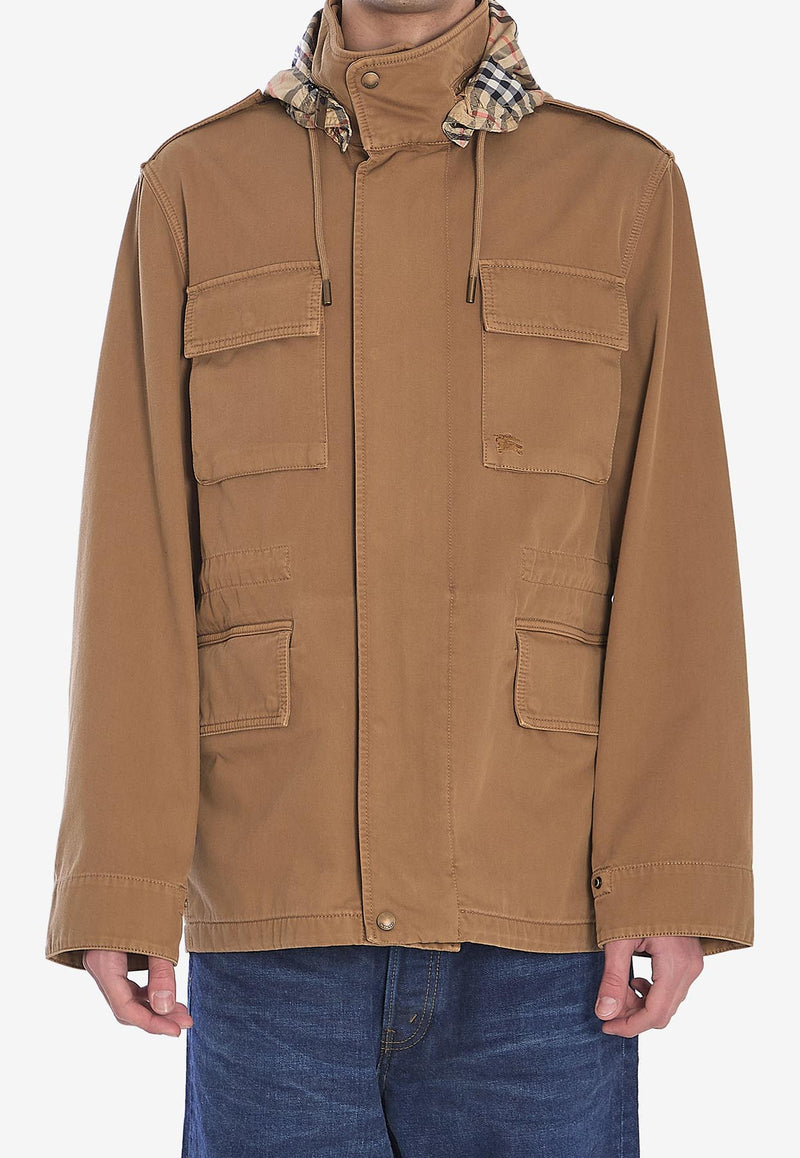 Burberry Equestrian Knight Twill Jacket  Brown 8106036--C2234