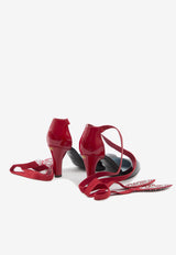 Valentino Foliefoliage 85 Wraparound Leather Pumps Black 6W0S0LT5-UTM-JT0