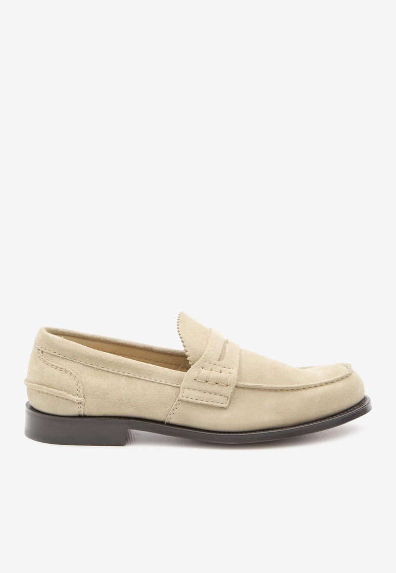 Church's Pembrey Suede Loafers  Beige EDB003-9VE-F0AHP