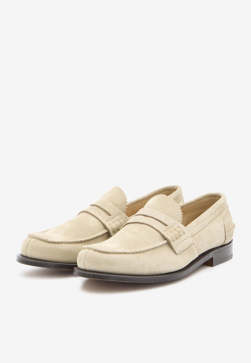 Church's Pembrey Suede Loafers  Beige EDB003-9VE-F0AHP