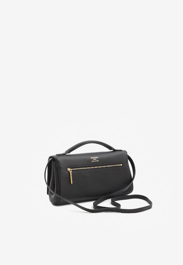 Balenciaga Small Bel Air Leather Clutch Black 834943-2ABAV-1000