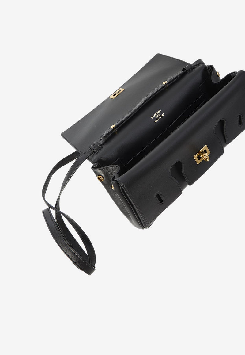 Balenciaga Small Bel Air Leather Clutch Black 834943-2ABAV-1000