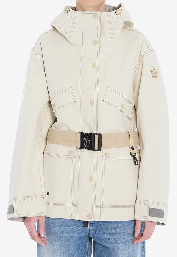 Moncler Grenoble Tarkine Belted Field Jacket Beige 1A00011-598C5-268