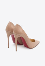 Christian Louboutin Kate 100 Patent Leather Pumps Nude 3191411-PK20-NUDE