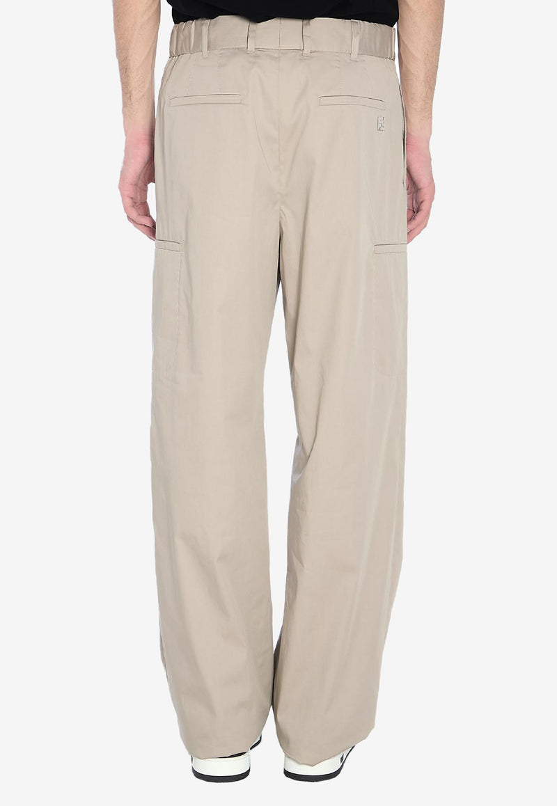 Fendi Straight Cargo Pants Beige FB1033-AU62-F0GQK