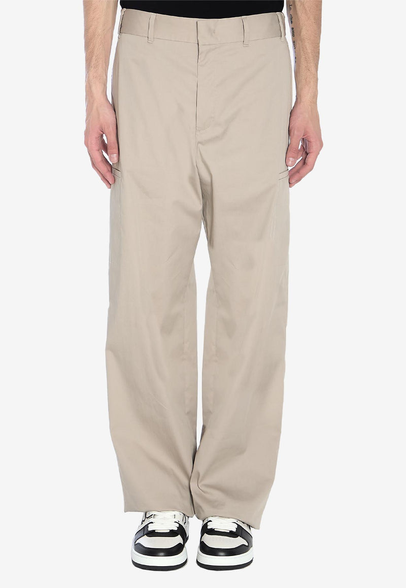 Fendi Straight Cargo Pants Beige FB1033-AU62-F0GQK