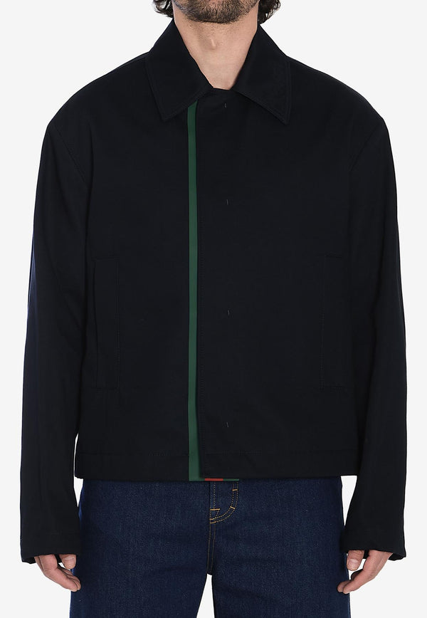 Gucci Signature Web Jacket Navy 809690-ZAR5E-4440