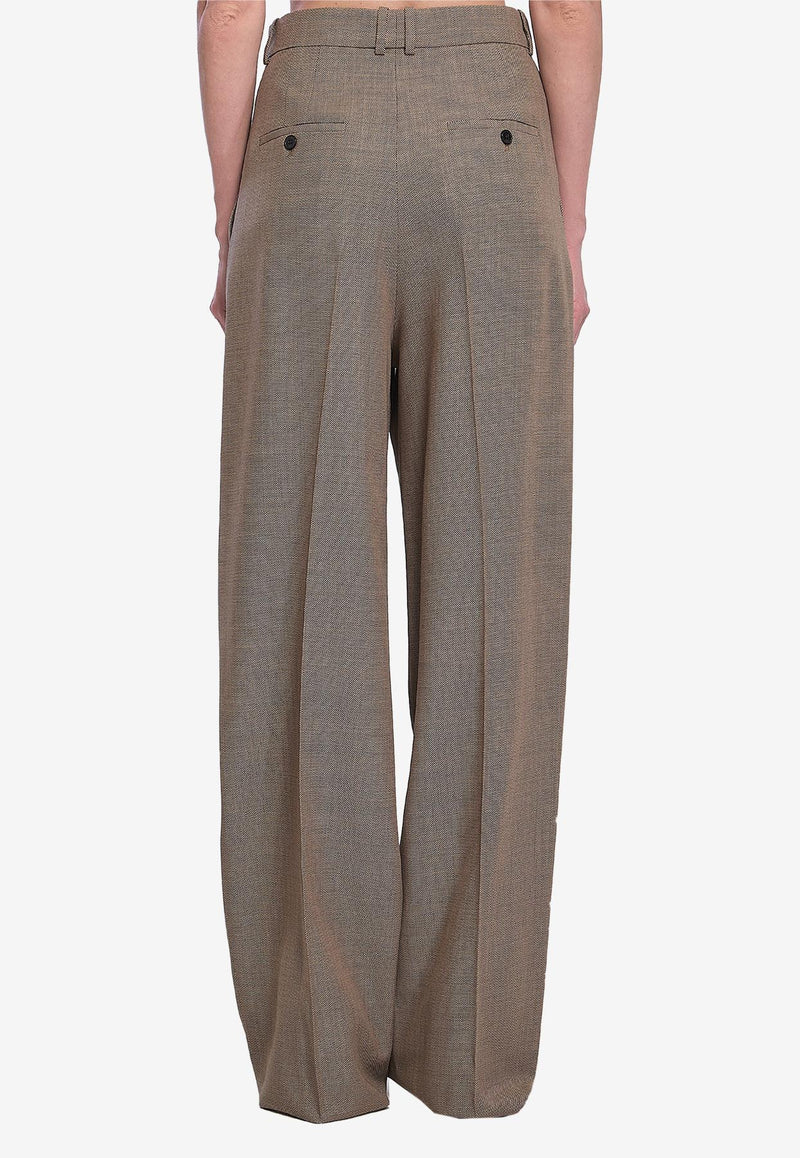 Saint Laurent Tailored Straight-Leg Pants Beige 824389-Y1I25-1506