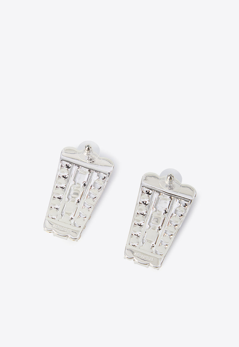 Self-Portrait Multi Crystals Earrings Silver PF25605ESL--SILVER