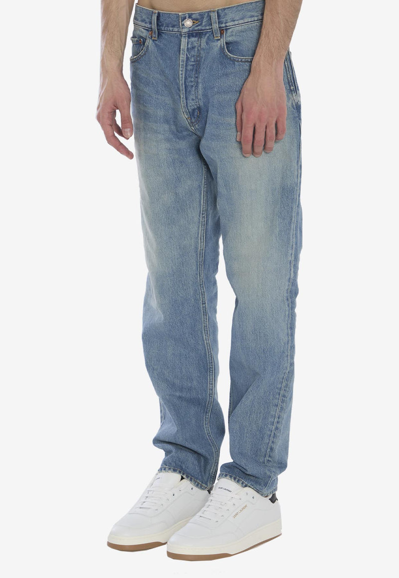 Saint Laurent Mick Faded Jeans Blue 816412-Y35AS-4415