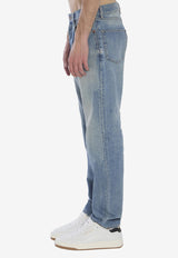 Saint Laurent Mick Faded Jeans Blue 816412-Y35AS-4415