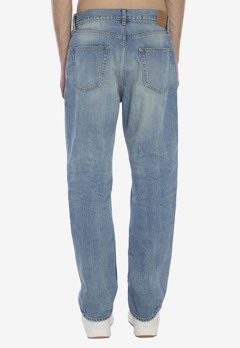 Saint Laurent Mick Faded Jeans Blue 816412-Y35AS-4415