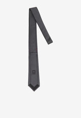 Gucci GG Jacquard Silk Tie Gray 836132-4E009-1200