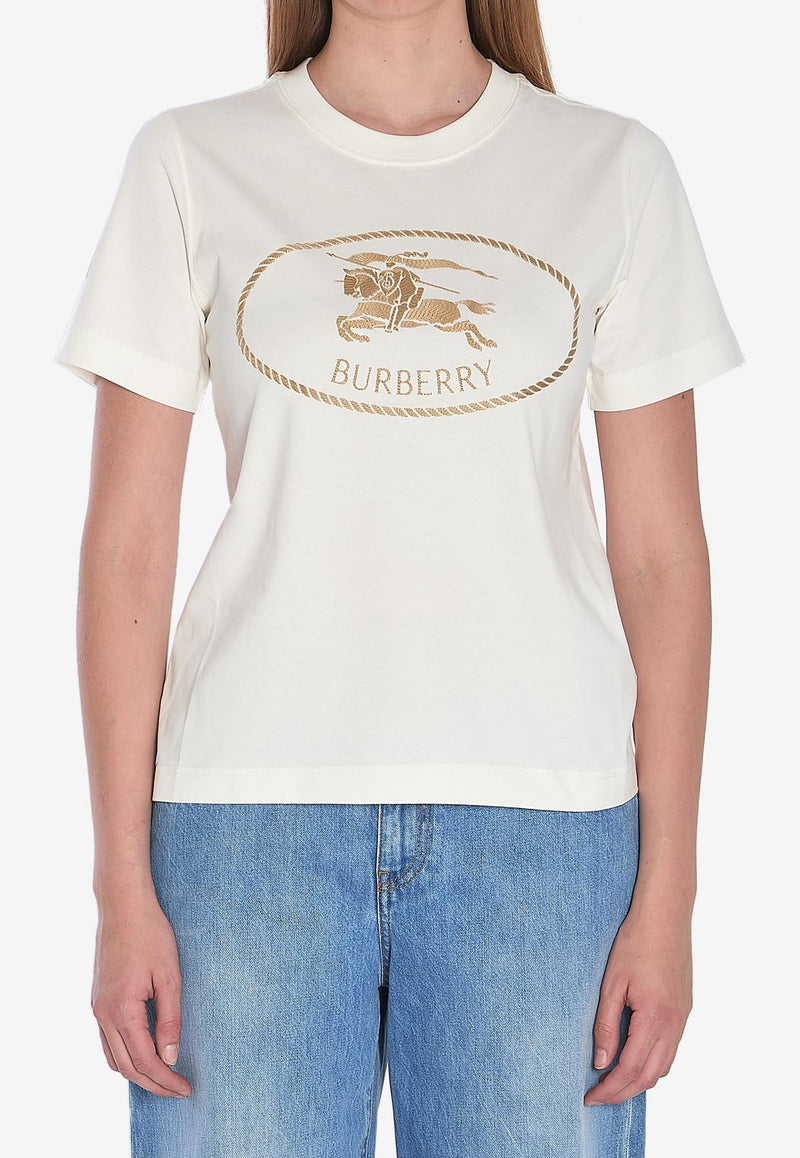 Burberry EKD Stamp T-shirt  White 8109817--B7078