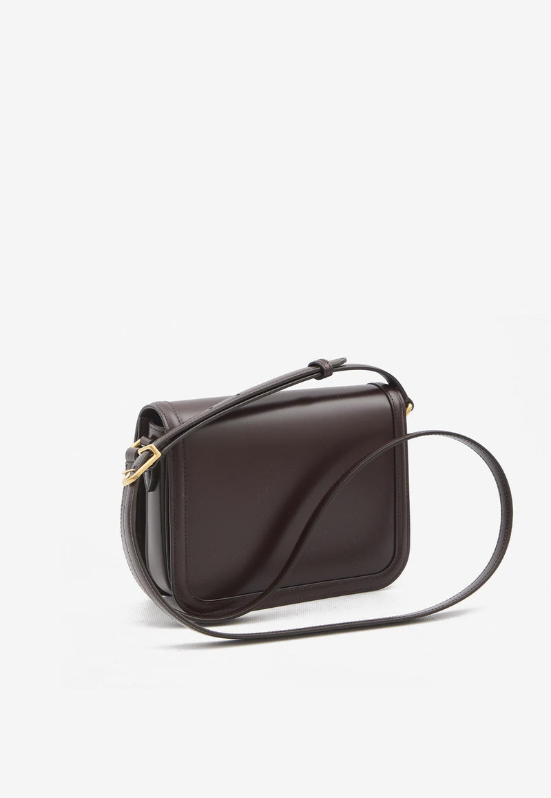 Valentino 9TO5 Leather Shoulder Bag Brown 7W2B0R46-UHF-REL