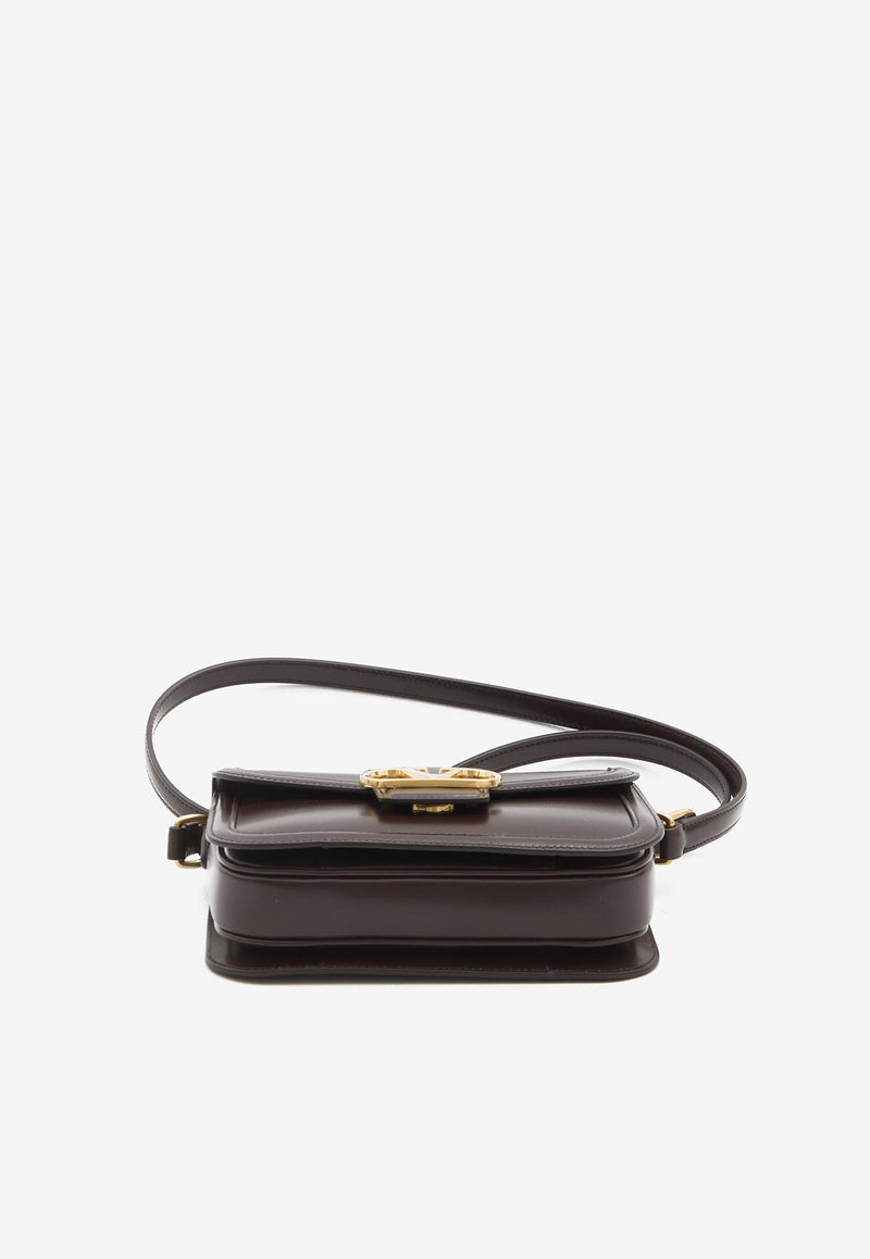 Valentino 9TO5 Leather Shoulder Bag Brown 7W2B0R46-UHF-REL