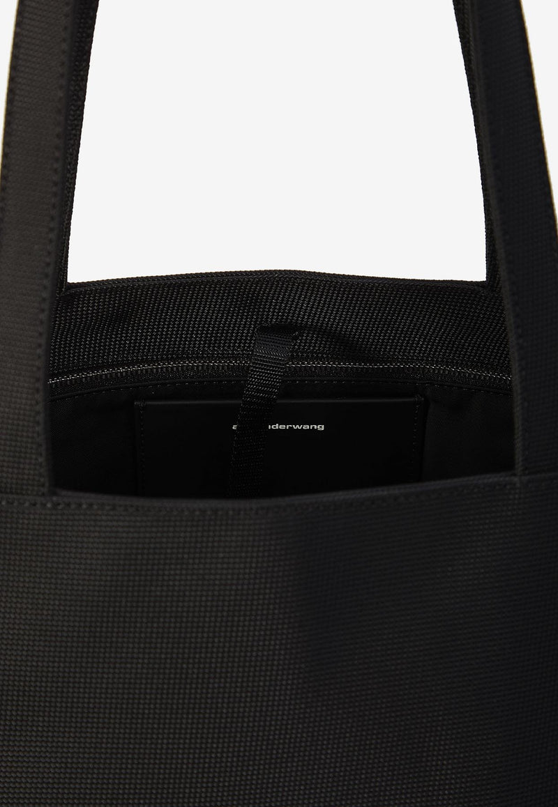 Alexander Wang Punch Raised Logo Tote Bag Black 20224T02T--001