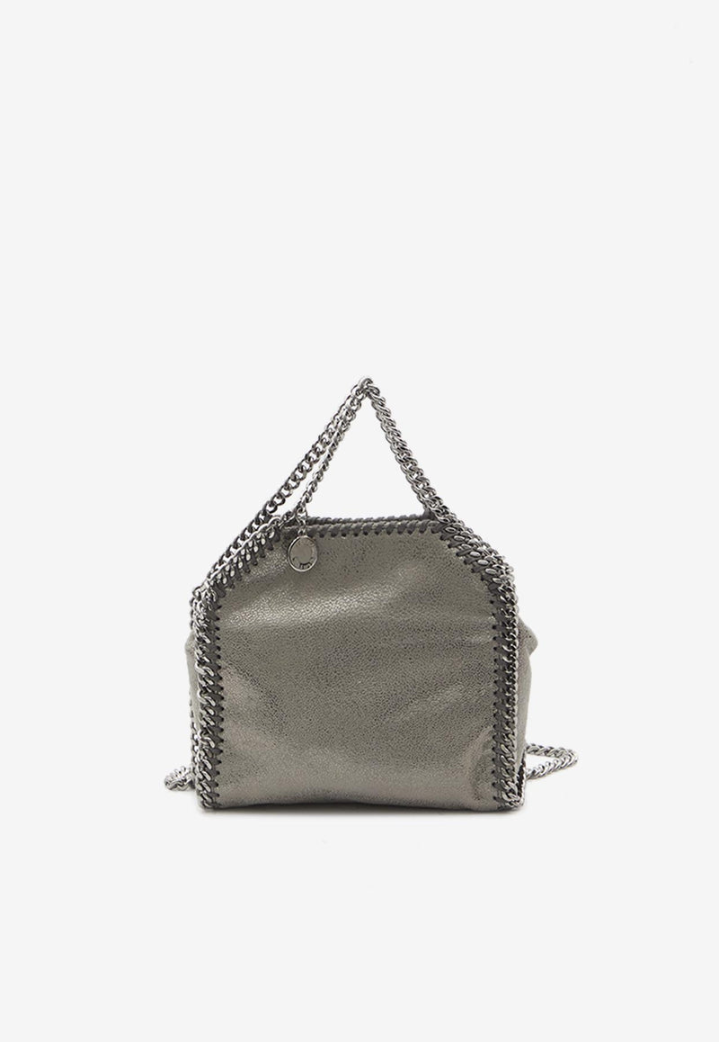 Stella McCartney Micro Falabella Logo Charm Tote Bag Gray 391698-WP0609-1113