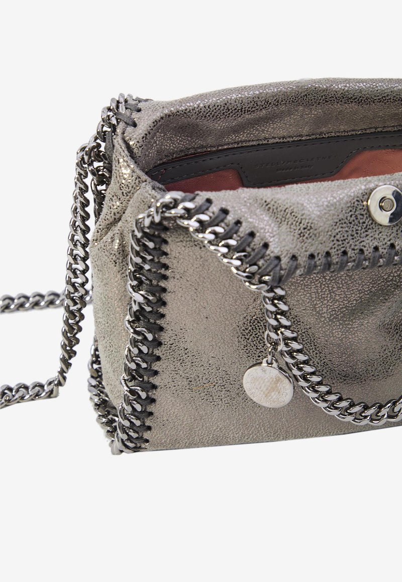 Stella McCartney Micro Falabella Logo Charm Tote Bag Gray 391698-WP0609-1113
